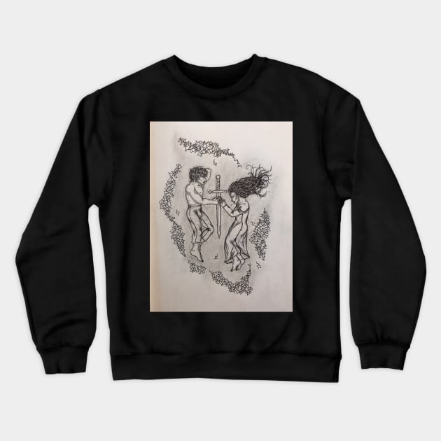 Tristan & Isolde Crewneck Sweatshirt by kaydee21